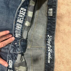 Flag & Anthem Blue Jeans for Men 38x32